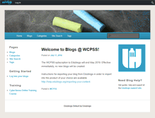 Tablet Screenshot of blogs.wcpss.net