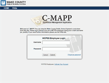 Tablet Screenshot of cmapp.wcpss.net